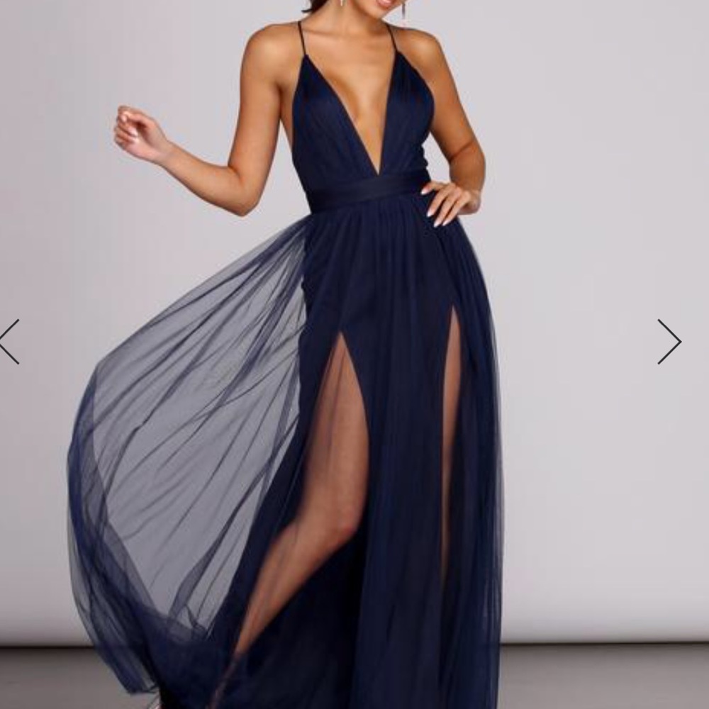 Elisabeth Pleated Tulle Formal Dress